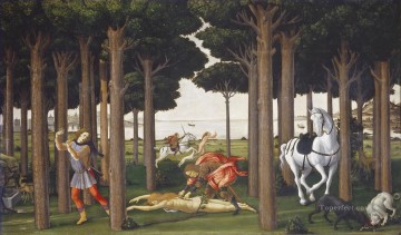 Sandro Botticelli Painting - Nastagio second Sandro Botticelli